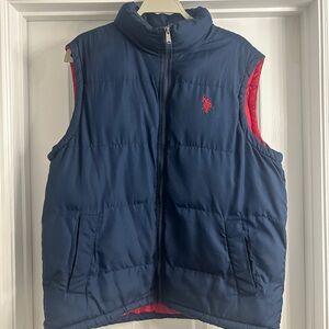 U.S. Polo Assn. Navy and Red Men's Vest